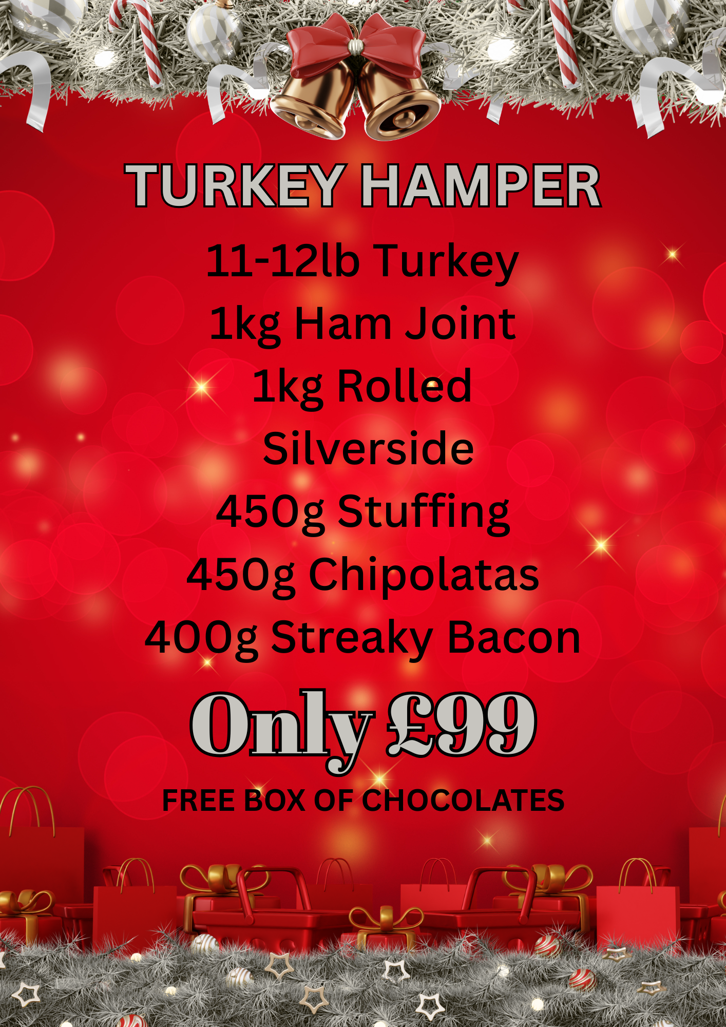 £99 Christmas Turkey Hamper
